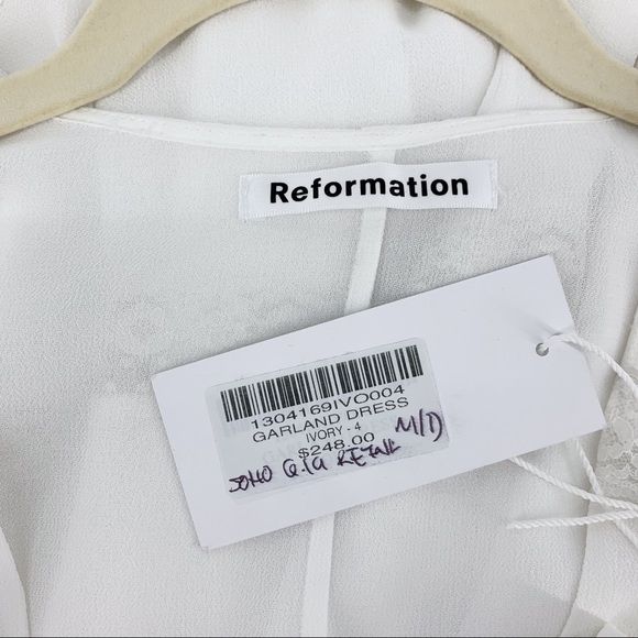 Reformation White Midi Dress - Picture 8 of 8